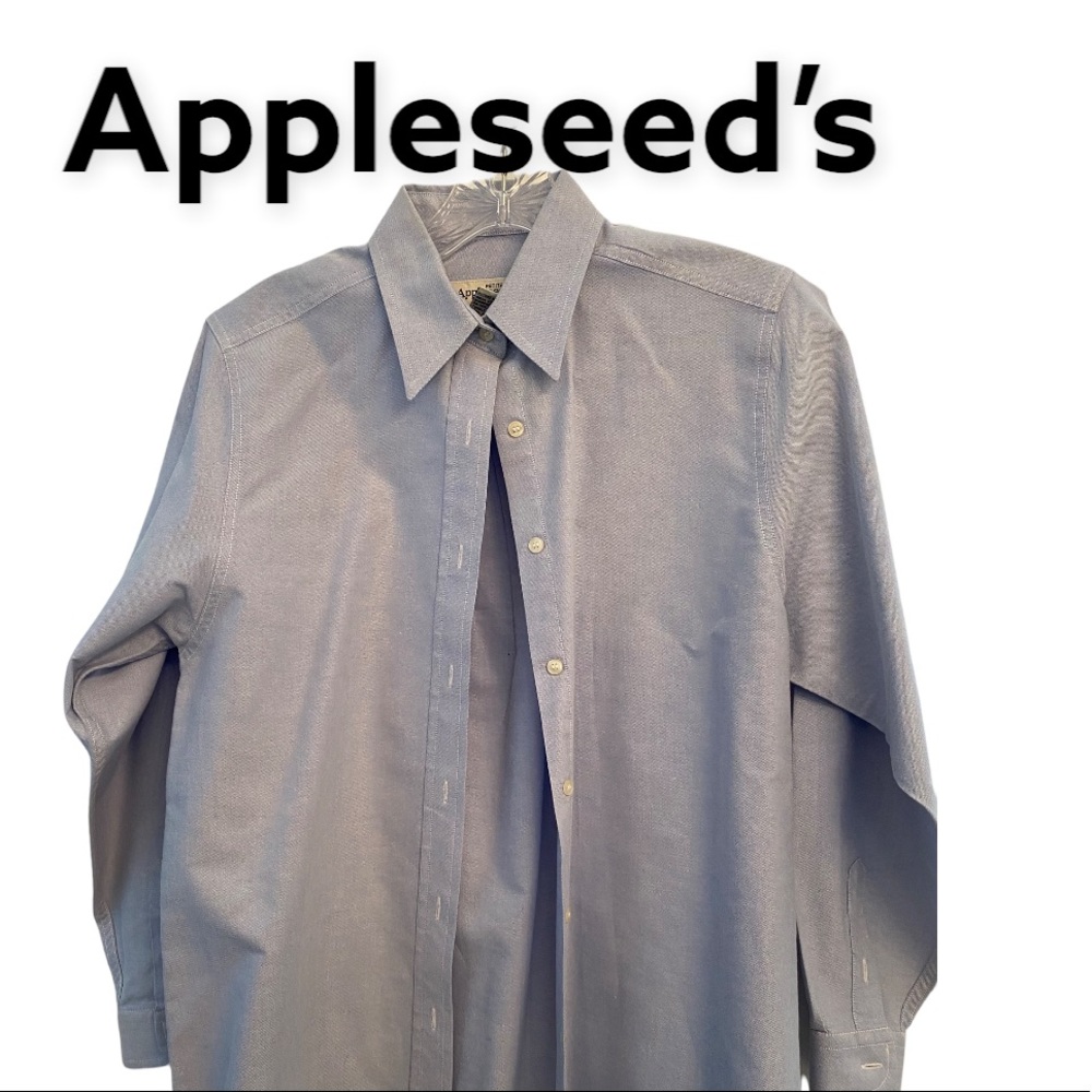 Appleseed’s Long Sleeve Blue Button up Shirt SP